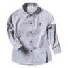 Παιδικό πουκάμισο Sandy Kids γκρι αγορίστικα κοντομάνικο μακριμάνικο μοντέρνα παιδικά ρούχα online χρονών πάνω