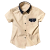 Πουκάμισο για αγόρια Overtone μπεζ καλοκαιρινά πουκάμισα κοντομάνικα αγορίστικα Online οικονομικά