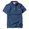 Παιδική μπλούζα US Polo για αγόρια Serius Μπλε αγορίστικη πολο με γιακά μοντέρνα κλασσική 1
