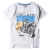 Παιδική μπλούζα New College για αγόρια Long Ride Άσπρο αγορίτστικα κοντομάνικα καλοκαιρινά μπλουζάκια μοντέρνα