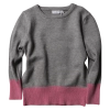 Παιδική μπλούζα Name it για κορίτσια Knitted Γκρι Ροζ κοριτσίστικη πλεχτή δίχρωμη μοντέρνα επώνυμη