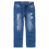 Παιδικό παντελόνι Online για αγόρια Authentic μπλε καθημερινό άνετο βόλτα  σκισμένο τζιν ετών online (1)