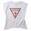 Παιδική μπλούζα Guess για κορίτσια Question άσπρο καθημερινά μονόχρωμα κοριτσίστικα online (1)