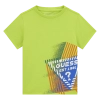 Παιδική μπλούζα Guess για αγόρια Est λαχανί επώνυμη καλοκαιρινή βαμβακερή καθημερινή άνετη ετών online (4)