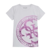 Παιδική μπλούζα Guess για κορίτσια Roman άσπρο επώνυμη οικονομική βαμβακερή καλοκαιρινή ετών Online  (2)