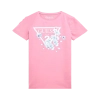 Παιδική μπλούζα Guess για κορίτσια Blossom ροζ επώνυμη οικονομική βαμβακερή καλοκαιρινή ετών Online  (1)
