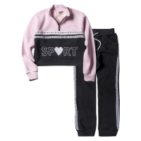 Παιδικό σετ φόρμας New College για κορίτσια Sport Ροζ κοριτσίστικες φόρμες ελληνικά παιδικά ρούχα