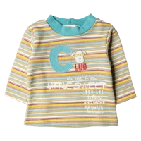 Βρεφική μπλούζα για αγόρια Club Κίτρινο Ριγέ αγορίστικες μοντέρνες καθημερινές