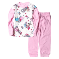 Παιδική πιτζάμα για κορίτσια Animals Ροζ κοριτσίστικες μοντέρνες άνετες καθημερινές