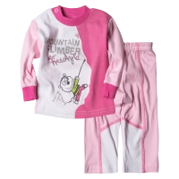 Παιδική πιτζάμα για κορίτσια Mountain Ροζ κοριτσίστικες μοντέρνες άνετες καθημερινές