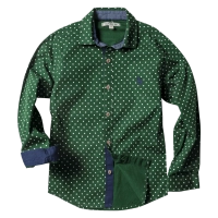 Παιδικό πουκάμισο New College για αγόρια Poua Πράσινο αγορίστικα ελληνικά μοντέρνα
