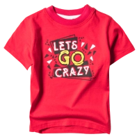 Παιδική μπλούζα New College για αγόρια Lets go crazy Κόκκινο καθημερινές επώνυμες ποιοτικές μπλούζες online