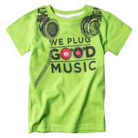 Παιδική μπλούζα New College για αγόρια Good Music Πράσινο