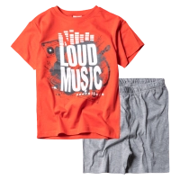 Παιδικό σετ New Collage για αγόρια Loud Music Πορτοκαλί καθημερινά αγορίστικα καθημερινά online