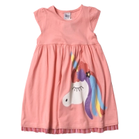 Παιδικό φόρμεα για κορίτσια Unicorn Sleeper ροζ μοντέρνα φορέματα με μονόκερο για κοριτσ΄καια ετών online