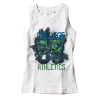 Παιδική μπλούζα Name it για αγόρια Athletics Άσπρη αγορίστικες αμάνικες καλοκαιρινές μπλούζες φθηνές