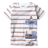 Παιδική μπλούζα Mayoral για αγόρια Boat Άσπρο αγορίστικη ποιοτική μοντέρνα καλοκαιρινή