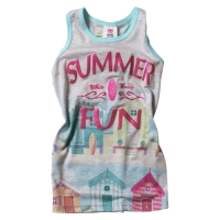 Παιδικό φόρεμα New College για κορίτσια Summer Fun Γκρι