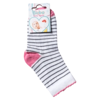 Παιδικές κάλτσες για κορίτσια Black Stripes Άσπρο καθημερινό χαριτωμένο με ρίγες online