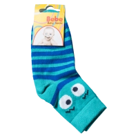 Παιδικές κάλτσες για αγόρια Eyes γαλάζιο καθημερινές ποιοτικές απλές οικονομικές σετ αγορίστικες δίχρωμες