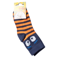Παιδικές κάλτσες για αγόρια Big Eyes Μπλε Πορτοκαλί καθημερινό ποιοτικό απλό online