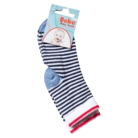 Παιδικές κάλτσες για αγόρια Small Stripes Άσπρο αγορίστικο και καθημερινό καλτσάκια για αγόρια online