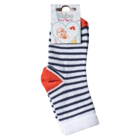 Παιδικές κάλτσες για αγόρια Stripes Μπλε αγορίστικη καθημερινή με κεραμιδί πατουσάκι online