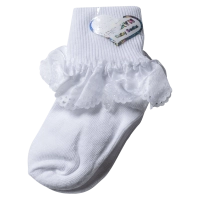 Βρεφικές κάλτσες για κορίτσια Baby Bloom άσπρες καλές επήσιμες βαφτήσια καλό ντύσιμο