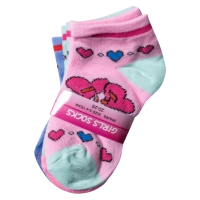Παιδικές κάλτσες για κορίτσια Hearts κοριτσίστικες μοντέρνες πολύχρωμες κάλτσες 1