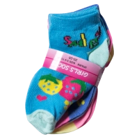 Παιδικές κάλτσες για κορίτσια Fruits Μπλε Μωβ Ροζ κοριτσίστικες μοντέρνες πολύχρωμες κάλτσες