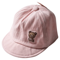Βρεφικό καπέλο για κορίτσια Bear Hearts Ροζ κοριτσίστικα καπέλα καλοκαιρινά φθηνά 1