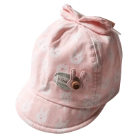 Βρεφικό καπέλο για κορίτσια Rabbit Ροζ κοριτσίστικα καπέλα καλοκαιρινά φθηνά