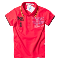 Παιδική μπλούζα για αγόρια No1 Κόκκινο αγορίστικες πόλο μπλούζες με γιακά καθημερινές καλές οικονομικές