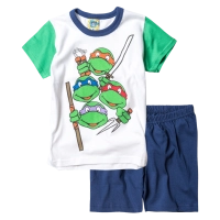 Παιδική πιτζάμα Like για αγόρια Χελωνονιτζάκια Πράσινο αγορίστικες καλοκαιρινές μοντέρνες ελληνικές πιτζάμες