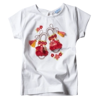 Παιδική μπλούζα Mayoral για κορίτσια Sandals άσπρο