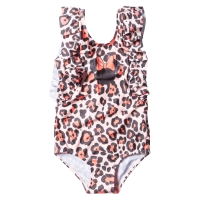 Παιδικό μαγιό Name it για κορίτσια Leopard Mini Πορτοκαλί κοριτσίστικο ποιοτικό μοντέρνο μπικίνι επώνυμο καλοκαιρινό