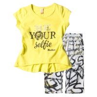 Παιδικό σετ Reflex για κορίτσια Be your selfie Κίτρινο καθηνερινό κοριτσίστικο με βερμούδα online 