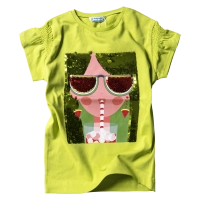 Παιδική μπλούζα Mayoral για κορίτσια Girl Power lime