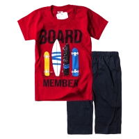 Παιδικό σετ για αγόρια Board κόκκινο αγορίστικο άνετο καθημερινό οικονομικό φτηνό για το σχολείο αθλητικό ετών