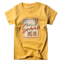 Παιδική μπλούζα Name it για αγόρια Summer κίτρινο αγορίστικο T shirt με στάμπα επώνυμα ελληνικά οικονομικά μοντέρνα