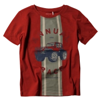 Παιδική μπλούζα Name it για αγόρια Race κόκκινο αγορίστικη ελληνική επώνυμη με στάμπα για το σχολείο καθημερινή