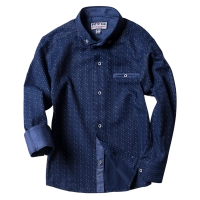 Παιδικό πουκάμισο για αγόρια Desing μπλε με σχέδια μοντέρνο επίσυμο για βάφτιση γάμο οικονομικά poukamiso