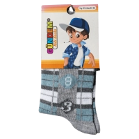 Παιδικές κάλτσες για αγόρια Numbers Γκρι αγοράκια παιδικά ζεστά με σχέδια Happy socks χειμώνας