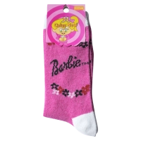 Παιδικές κάλτσες για κορίτσια Barbi Φούξια κοριτσίστικες μοντέρνες ποιοτικές καθημειρνές φθηνές 