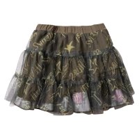 Παιδική φούστα tutu για κορίτσια διπλής όψης λαδί μοντέρνες ιδιαίτερες φούστες με τούλι για κορίτσάκια ετών