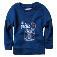Βρεφική μπλούζα Minoti Selfie μπλε μοντέρνα επώνυμα παιδικά ρούχα online μηνών