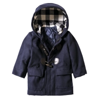Παιδικό Παλτό για Αγόρια Fashion Project μπλε 1 5 αγορίστικο χειμωνιάτικο μοντγκόμερι στυλάτο με κουκούλα κεντρική