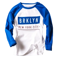 Παιδική μπλούζα Minoti για αγόρια Brklyn άσπρο Αγορίστικα επώνυμα οικονομικά παιδικά ρούχα online χρονών