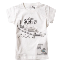 Παιδική μπλούζα Name it για αγόρια Surfing Άσπρο