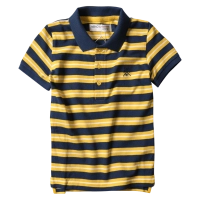 Παιδική μπλούζα Minoti για αγόρια stripped polo κίτρινο